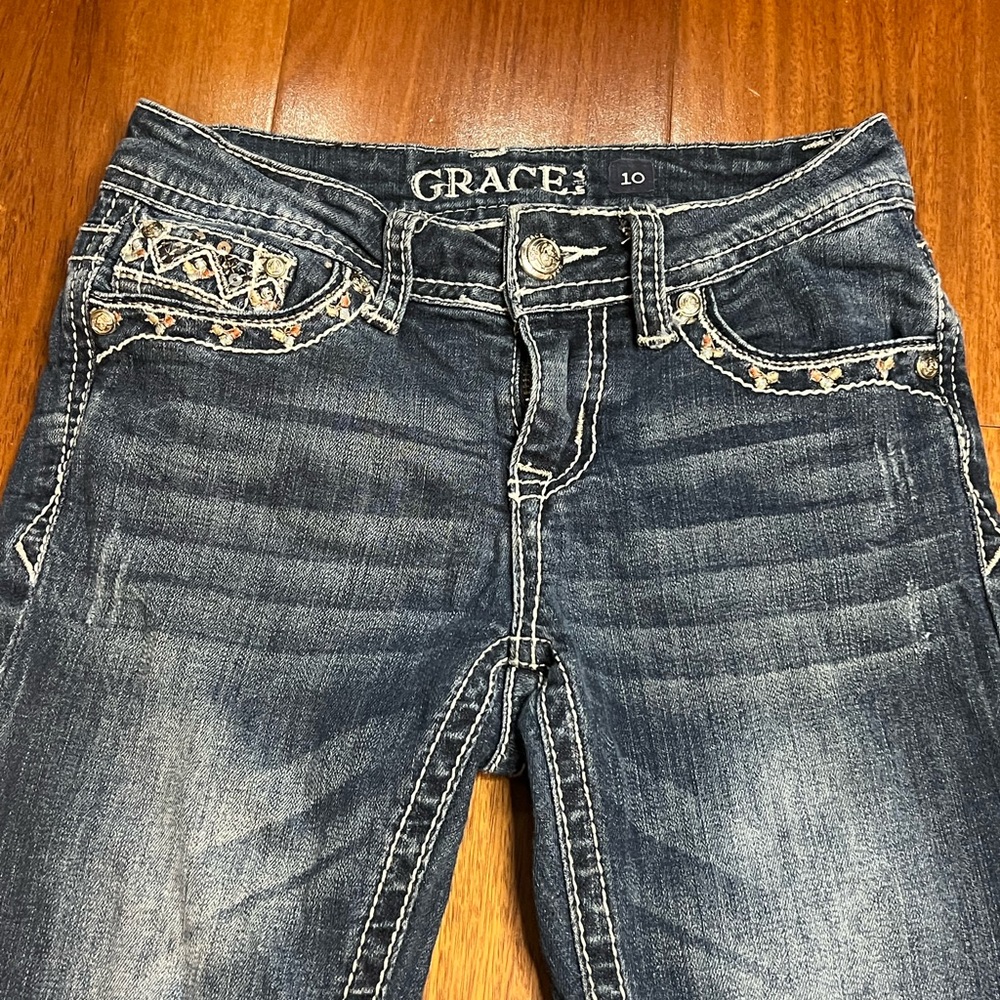 Girl Size 10 bootcut Grace in LA jeans